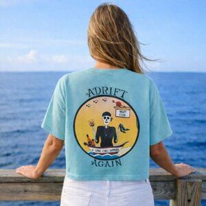 Adrift Again Mint Boxy Tee| “A Long Cool Woman” | XL